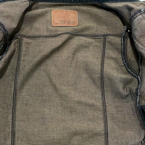 Blue Blue Bluewash Industry Denim Jacket Size S - Picture 12 of 16